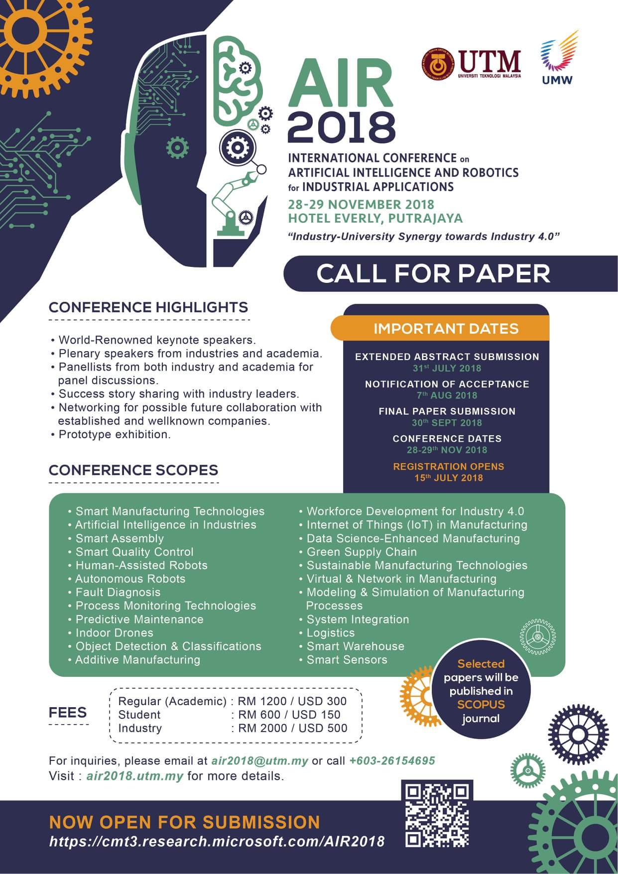 Last date for AIR2018 abstract submission